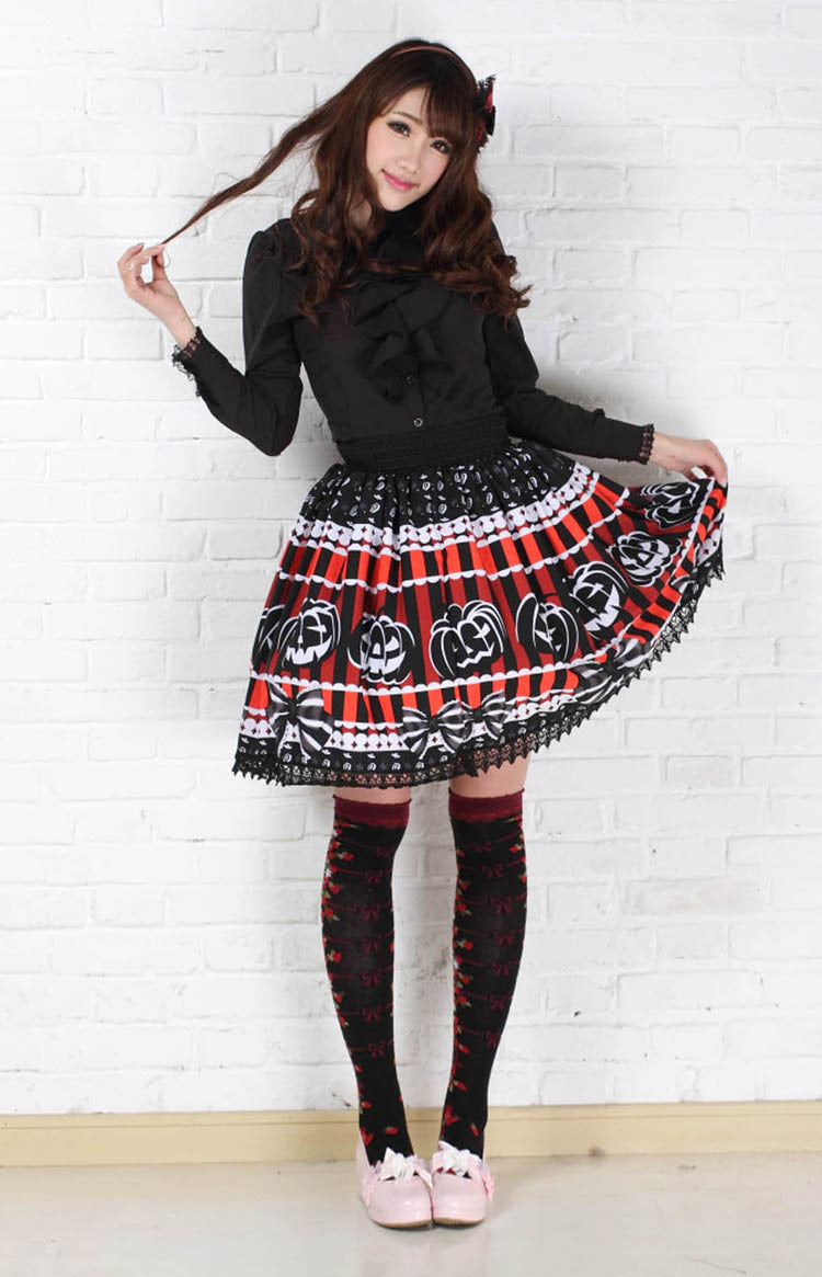 Jack-o-lantern skirt - creepy cute - egl - community - gore - goth