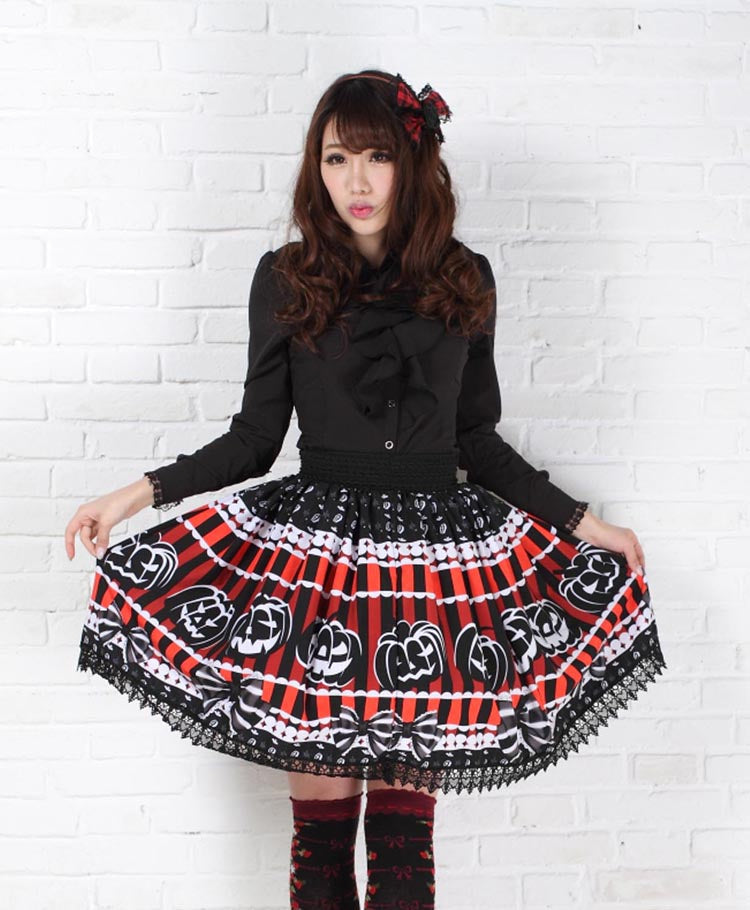 Jack-o-lantern skirt - creepy cute - egl - community - gore - goth