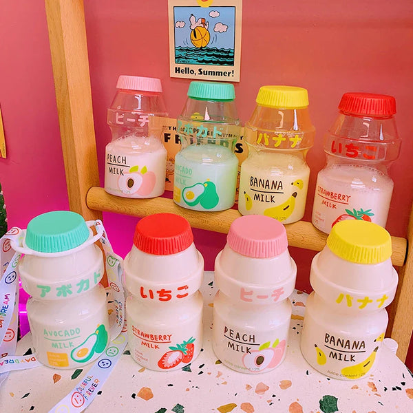 Japanese fruit water bottles - bottles - drinkware - fruit - kawaii - water