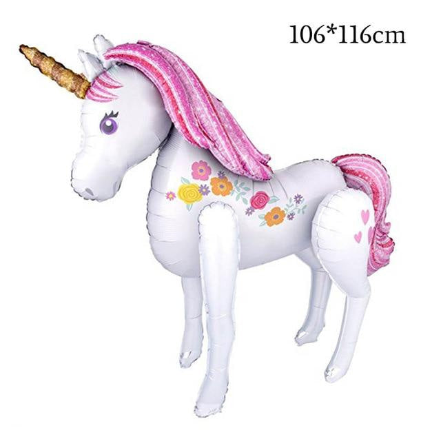 Jumbo blow up unicorn - balloon - balloons - decoration - fluffy unicorns - foil