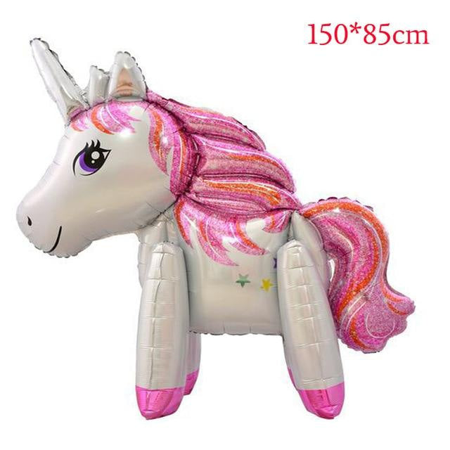 Jumbo blow up unicorn - balloon - balloons - decoration - fluffy unicorns - foil