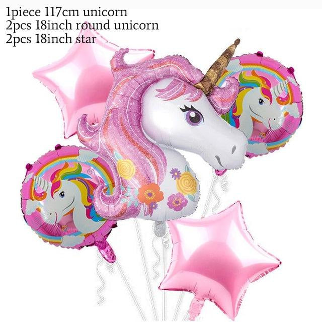 Jumbo blow up unicorn - balloon - balloons - decoration - fluffy unicorns - foil