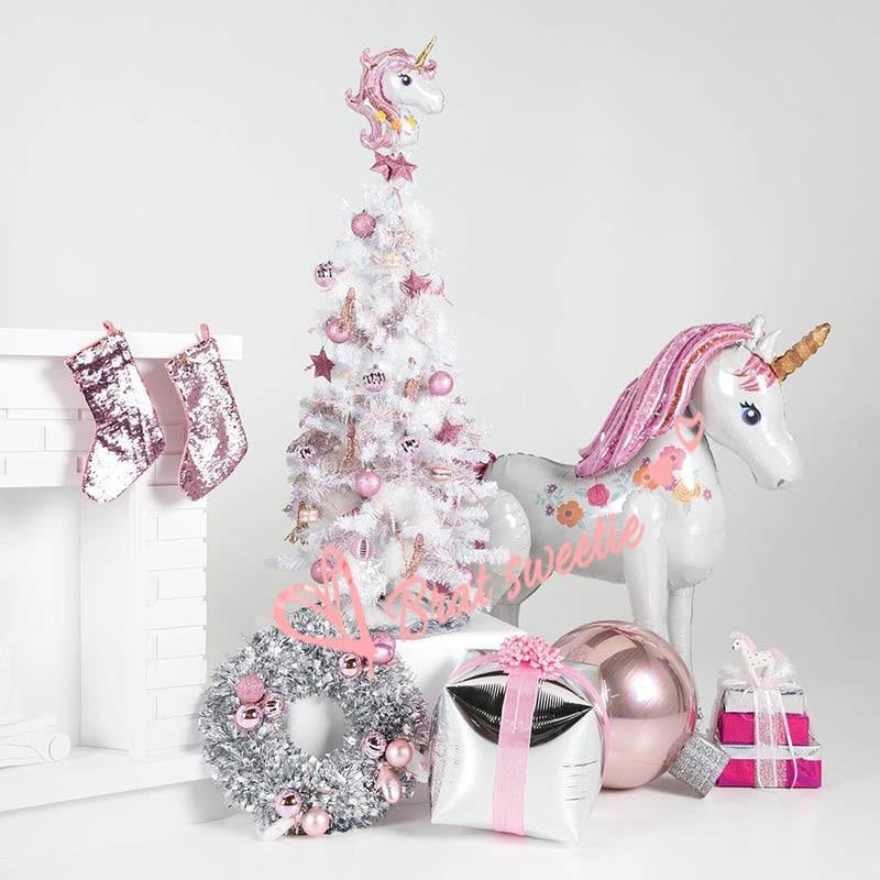 Jumbo blow up unicorn - balloon - balloons - decoration - fluffy unicorns - foil