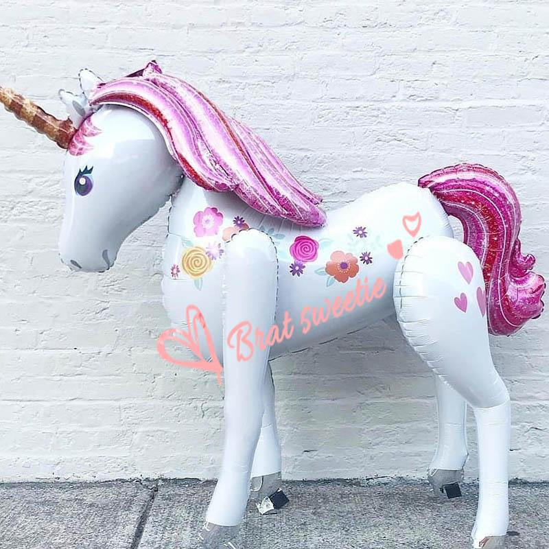 Jumbo blow up unicorn - balloon - balloons - decoration - fluffy unicorns - foil