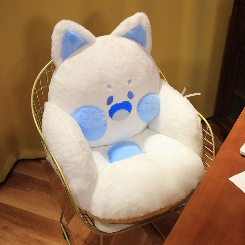 Jumbo fluffy cat seat cushion - cat - cats - cushions - kawaii - babe