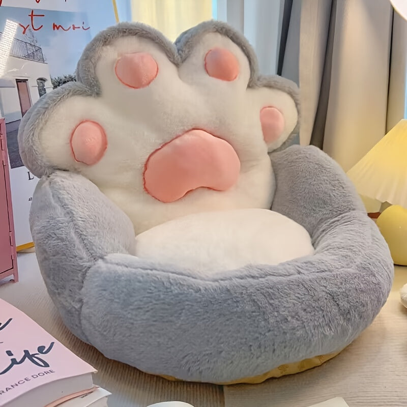 Kawaii jumbo paw print chair cushion pillow