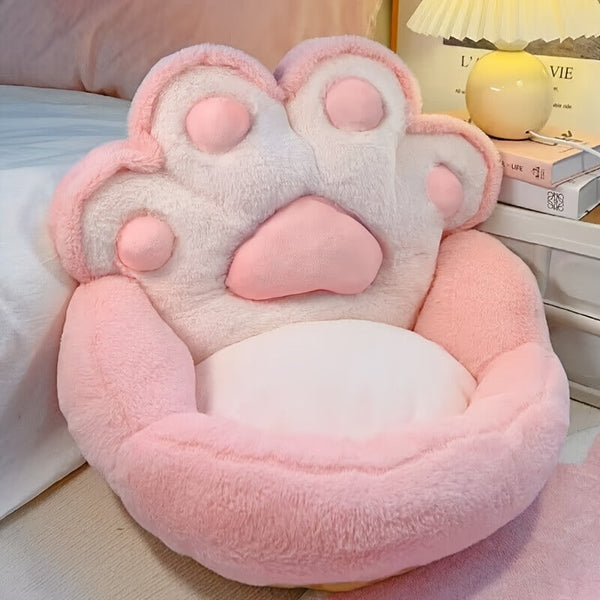 Kawaii jumbo paw print chair cushion pillow