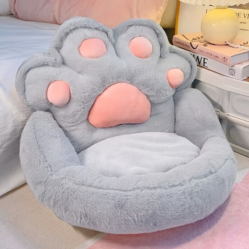 Kawaii jumbo paw print chair cushion pillow