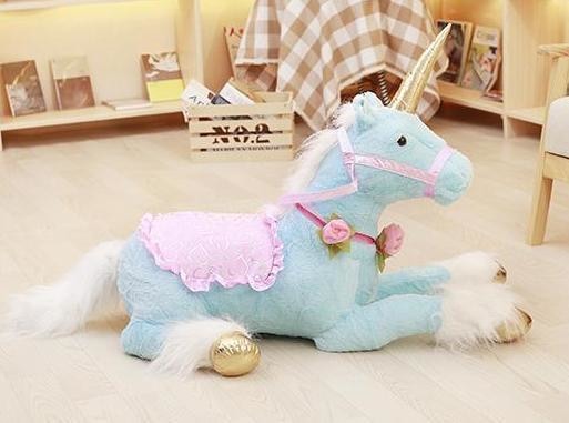 Jumbo Riding Unicorn (3 Colors) - Stuffed Animal