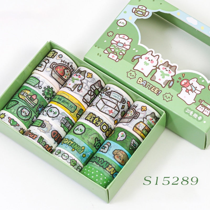 Kawaii animal washi tape set - stationary - stationery - sticker set - stickers - tape