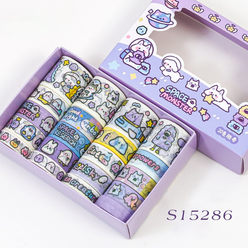 Set di biglietti adesivi Washi per riviste Set di biglietti adesivi Washi per riviste
