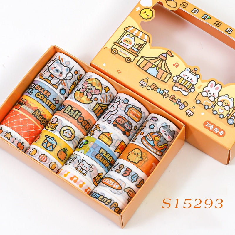 Kawaii animal washi tape set - stationary - stationery - sticker set - stickers - tape