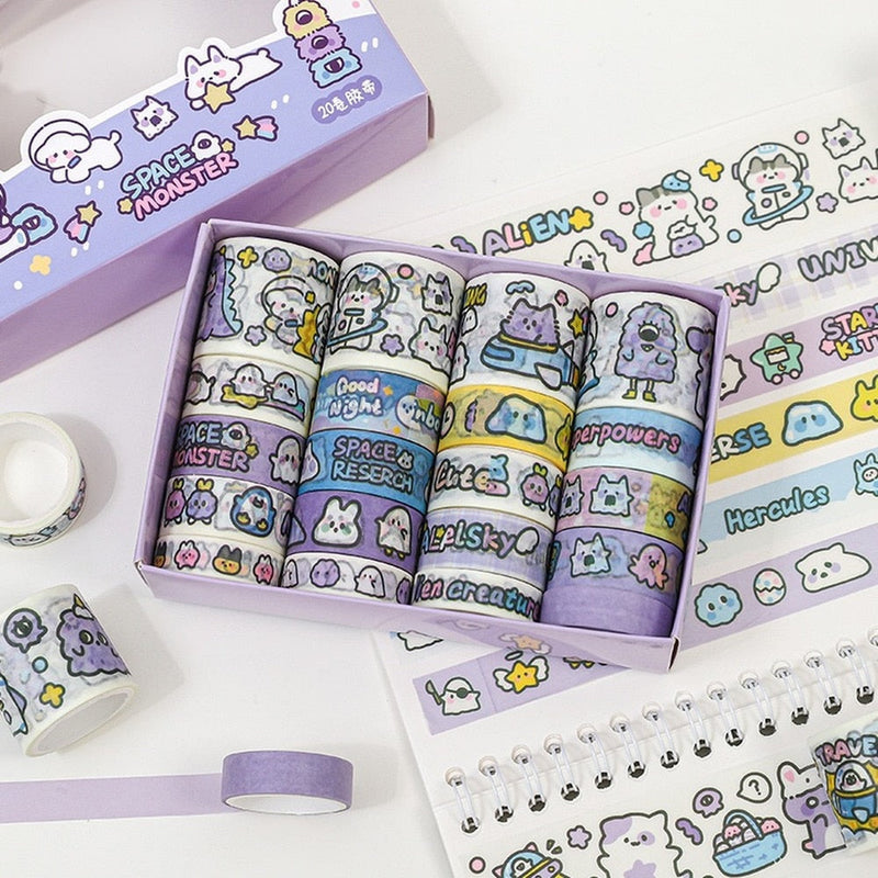 Kawaii animal washi tape set - stationary - stationery - sticker set - stickers - tape