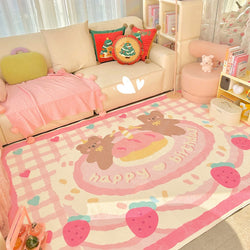 Kawaii area rug carpet - bath mat - bear - bears - bunny - floor