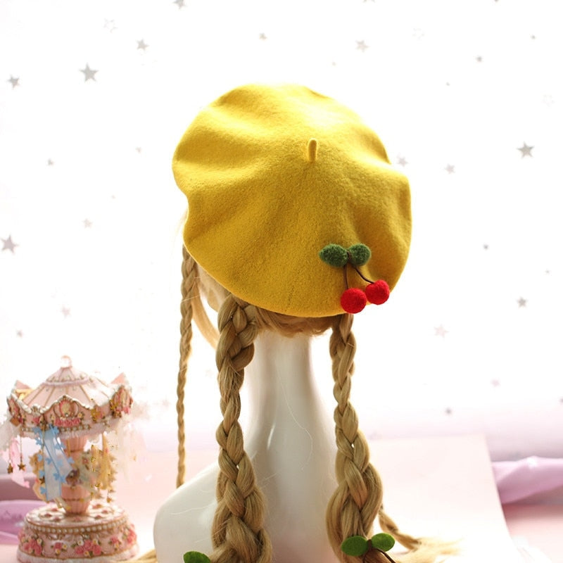Kawaii Berets Kawaii Fruit Beret Hat