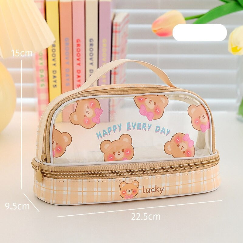 Kawaii bunny stationary & make-up bag - bags - fairy-kei - make-up bag - makeup