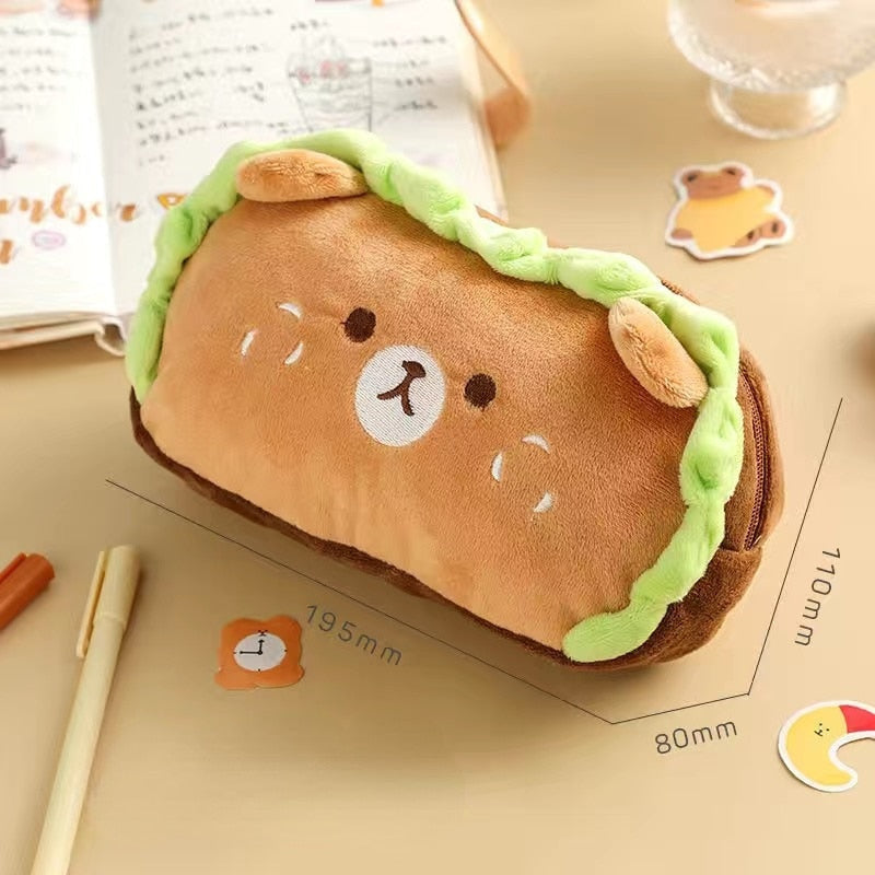 Kawaii burger dog pencil case - case - cheeseburger - dog - kawaii - pencil