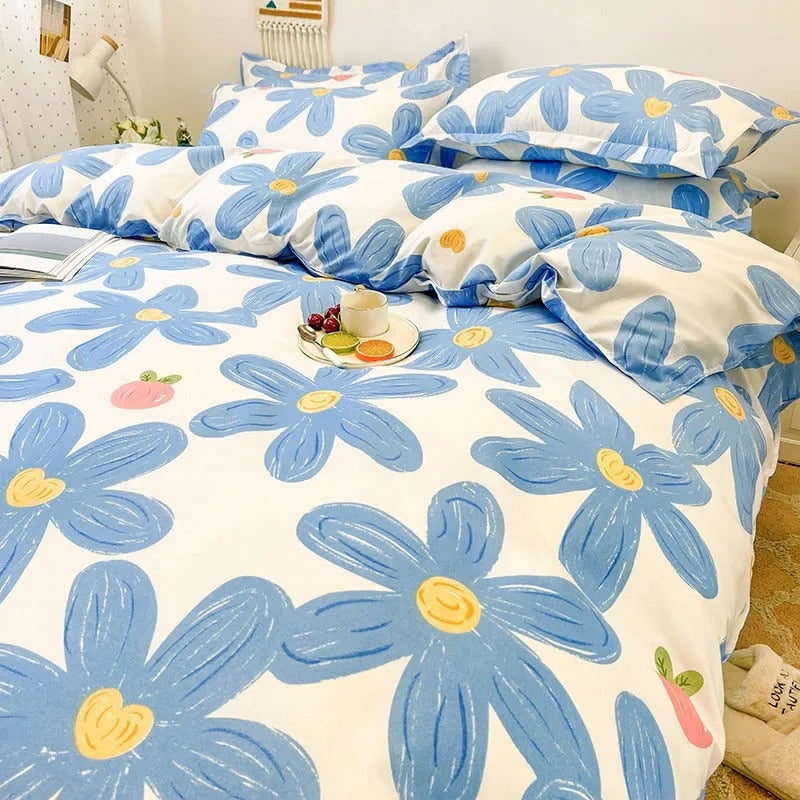 Kawaii cartoon bedding sets - bear - bedding - set - blanket - comforter