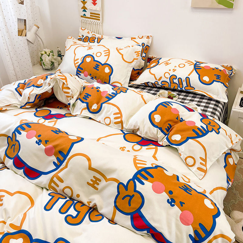 Kawaii cartoon bedding sets - bear - bedding - set - blanket - comforter