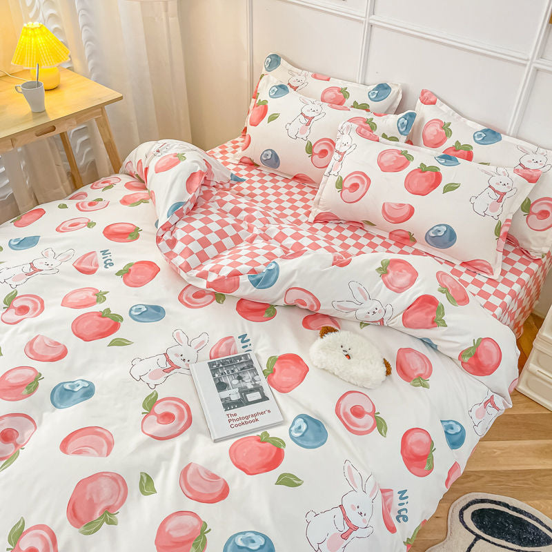 Kawaii cartoon bedding sets - bear - bedding - set - blanket - comforter