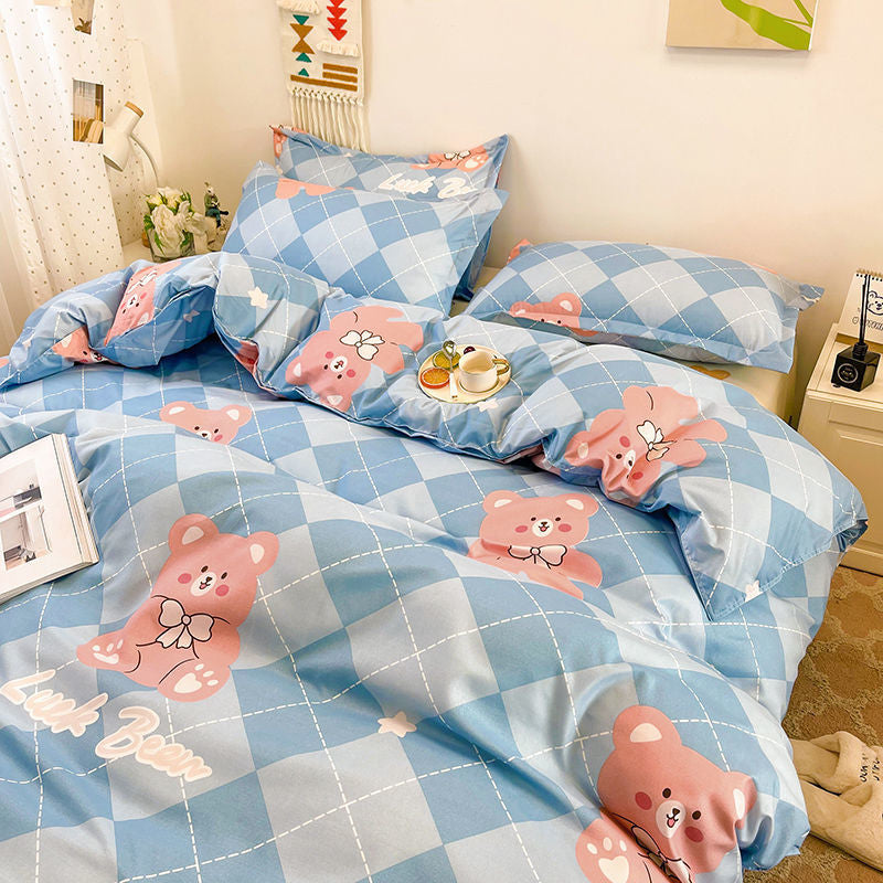 Kawaii cartoon bedding sets - bear - bedding - set - blanket - comforter