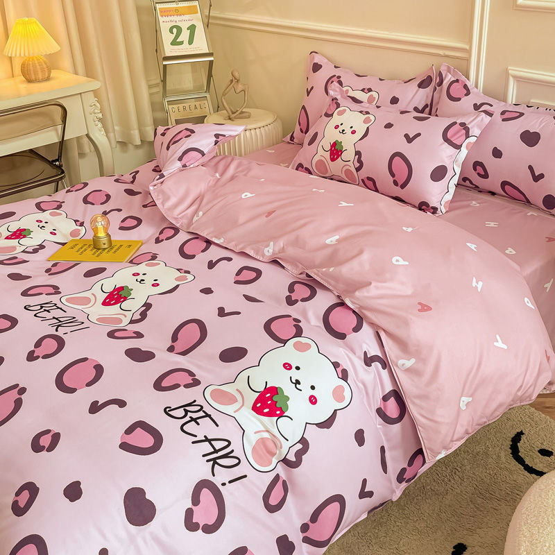 Kawaii cartoon bedding sets - bear - bedding - set - blanket - comforter