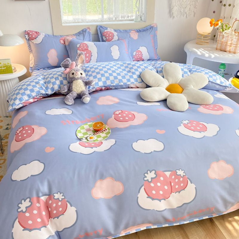 Kawaii cartoon bedding sets - bear - bedding - set - blanket - comforter