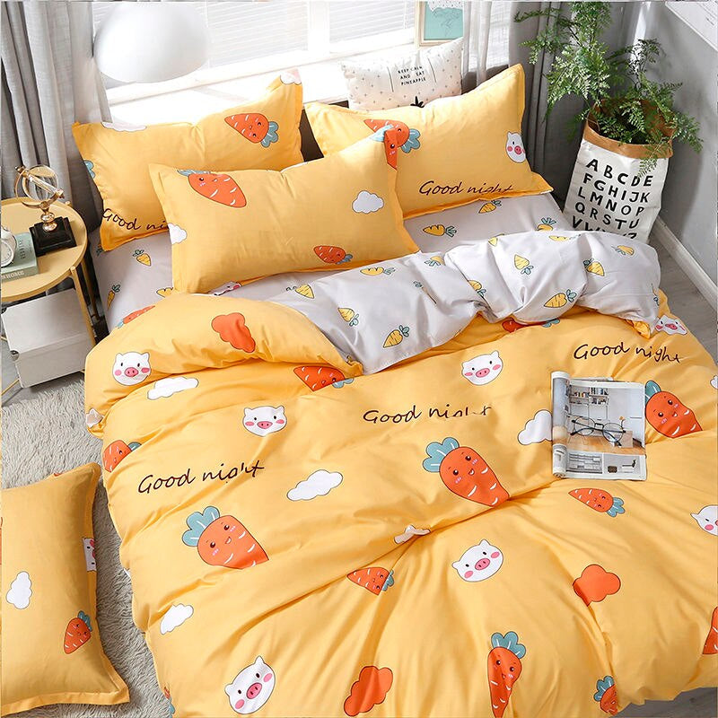 Kawaii cartoon bedding sets - bear - bedding - set - blanket - comforter