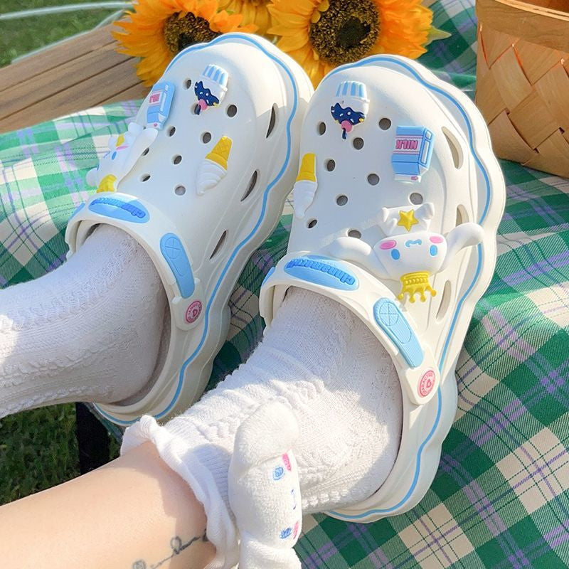 Kawaii character crocs - footwear - kawaii - kuromi - sandals - sanrio