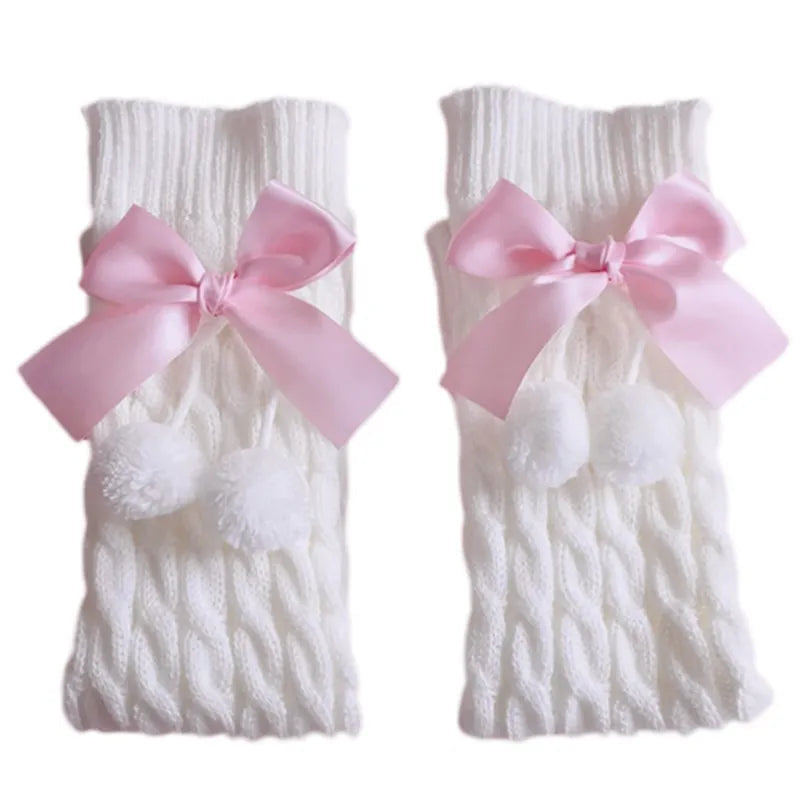 Kawaii cotton bow leg warmers - kawaii - leg warmers - socks - stockings