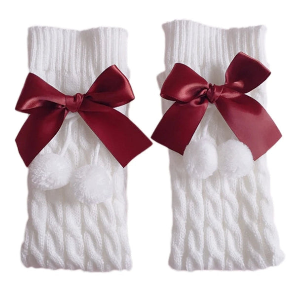 Kawaii cotton bow leg warmers - kawaii - leg warmers - socks - stockings