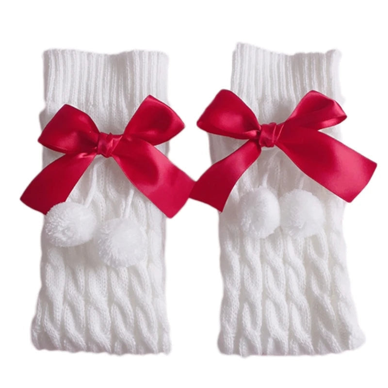 Kawaii cotton bow leg warmers - kawaii - leg warmers - socks - stockings