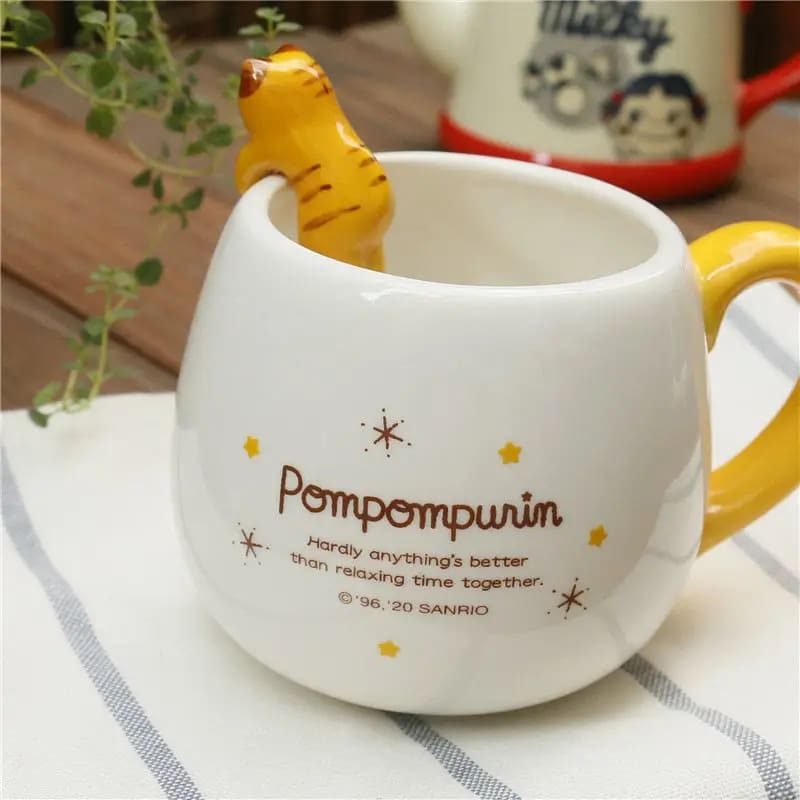 Kawaii cozy pompompurin coffee cup mug