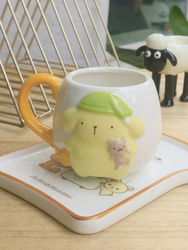 Kawaii cozy pompompurin coffee cup mug