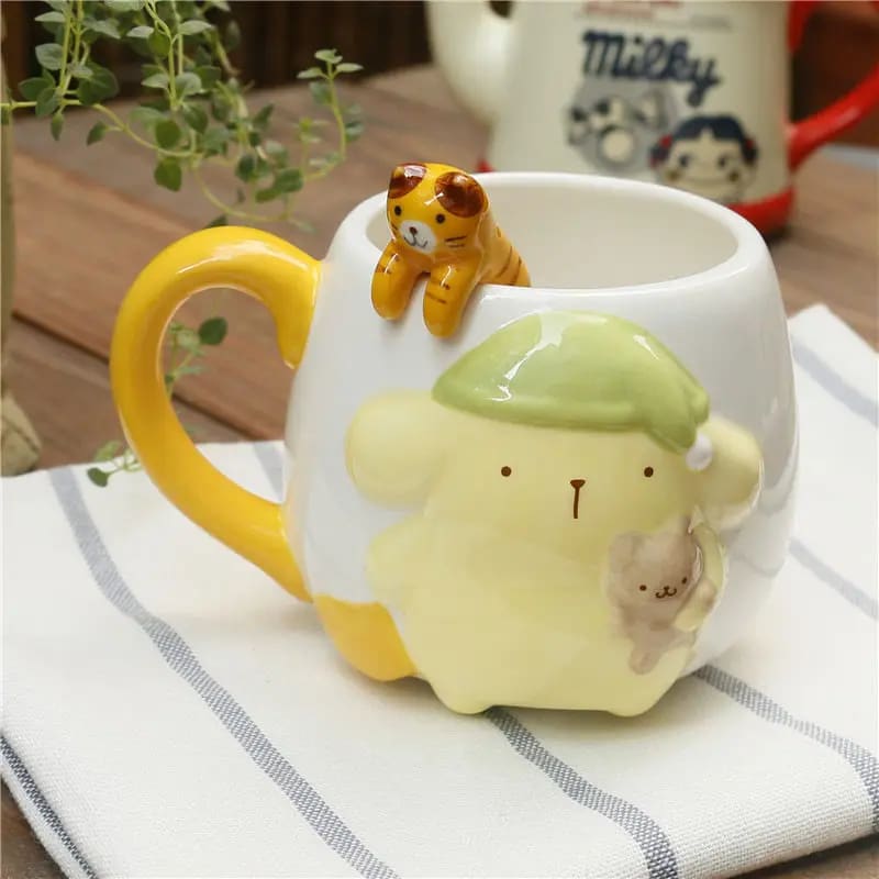 Kawaii cozy pompompurin coffee cup mug