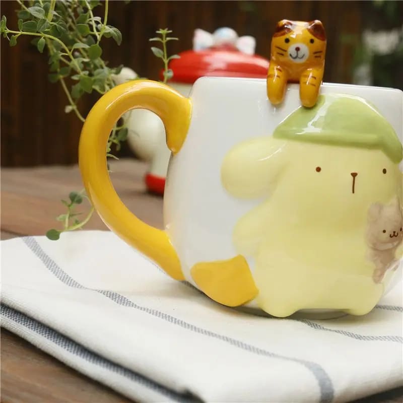 Kawaii cozy pompompurin coffee cup mug