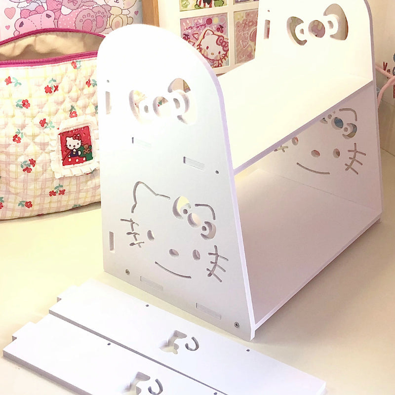 Kawaii double layer display shelves - hello kitty - kawaii - sanrio - shelves - shelving