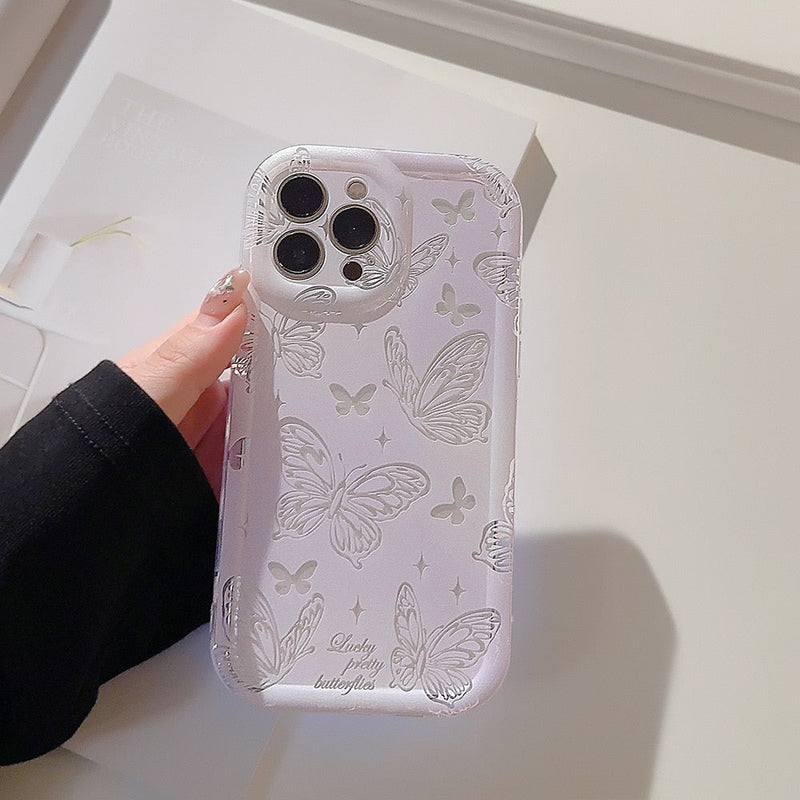 Kawaii ethereal butterfly samsung phone case with grip