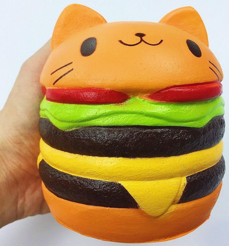 Kawaii food squishies - burger - burgers - cat - food - squishy