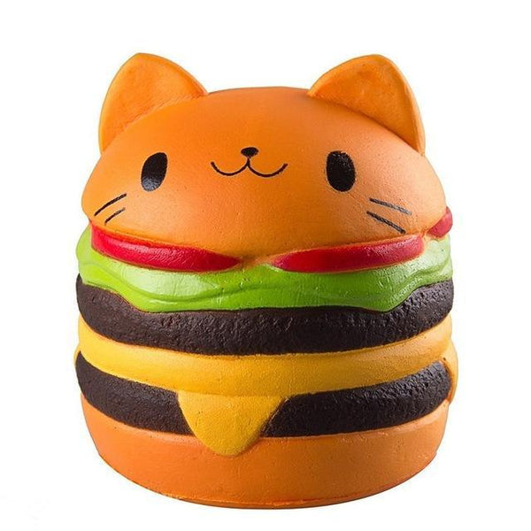 Kawaii food squishies - burger - burgers - cat - food - squishy