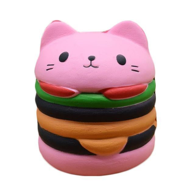 Kawaii food squishies - burger - burgers - cat - food - squishy