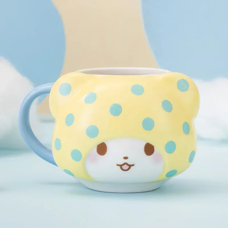 Kawaii fox & sheep ceramic mug - aggretsuko - ceramic - cups - dinnerware - fox