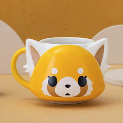 Kawaii fox & sheep ceramic mug - aggretsuko - ceramic - cups - dinnerware - fox