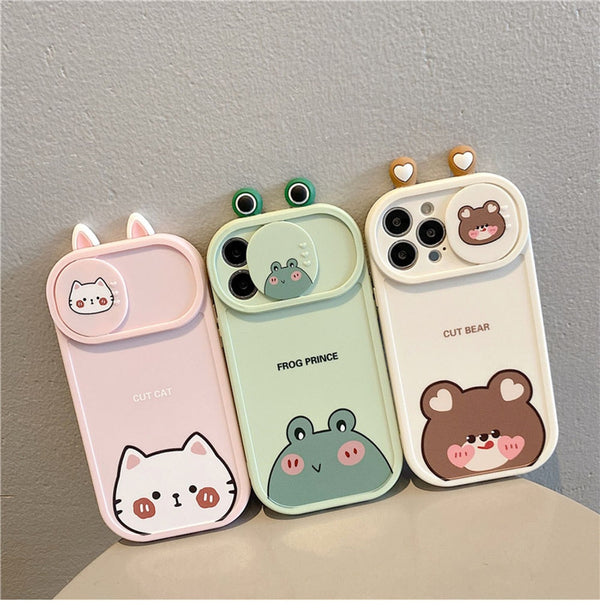 Kawaii friends iphone case and camera cover - bear - bears - bunny - cat - cats