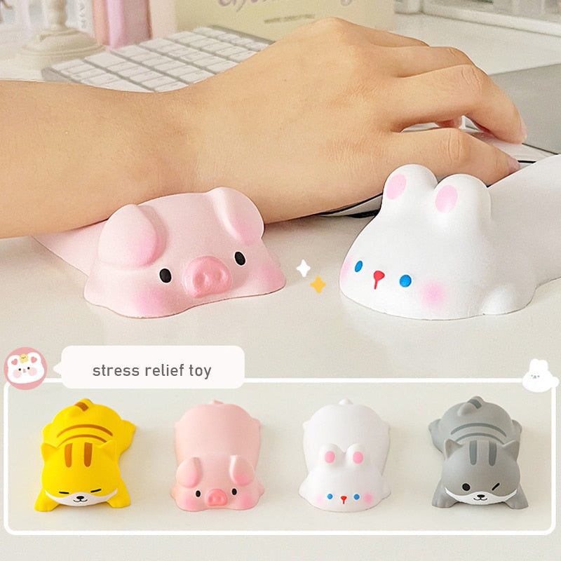 Kawaii friends wrist rest - bunny - cats - gamer - gaming - kawaii