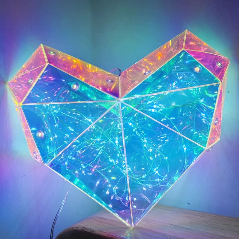 Kawaii geometric lovecore table lamp cute lighting