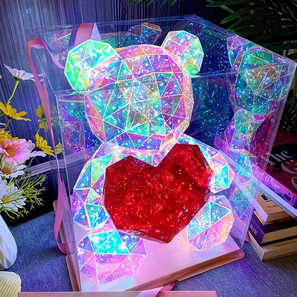 Kawaii geometric lovecore table lamp cute lighting