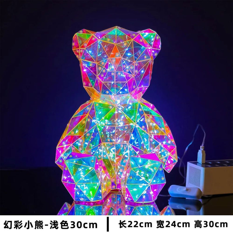 Kawaii geometric lovecore table lamp cute lighting