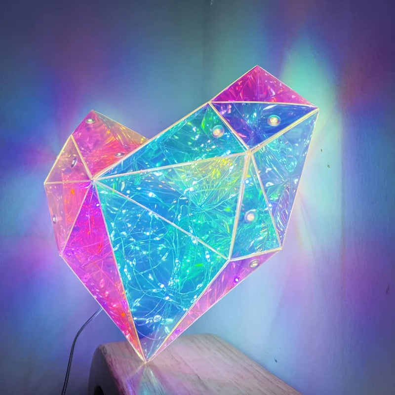 Kawaii geometric lovecore table lamp cute lighting