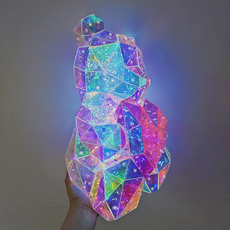 Kawaii geometric lovecore table lamp cute lighting